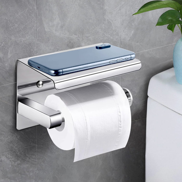 Rebrilliant Drue Wall Mounted Toilet Roll Holder Wayfair.co.uk